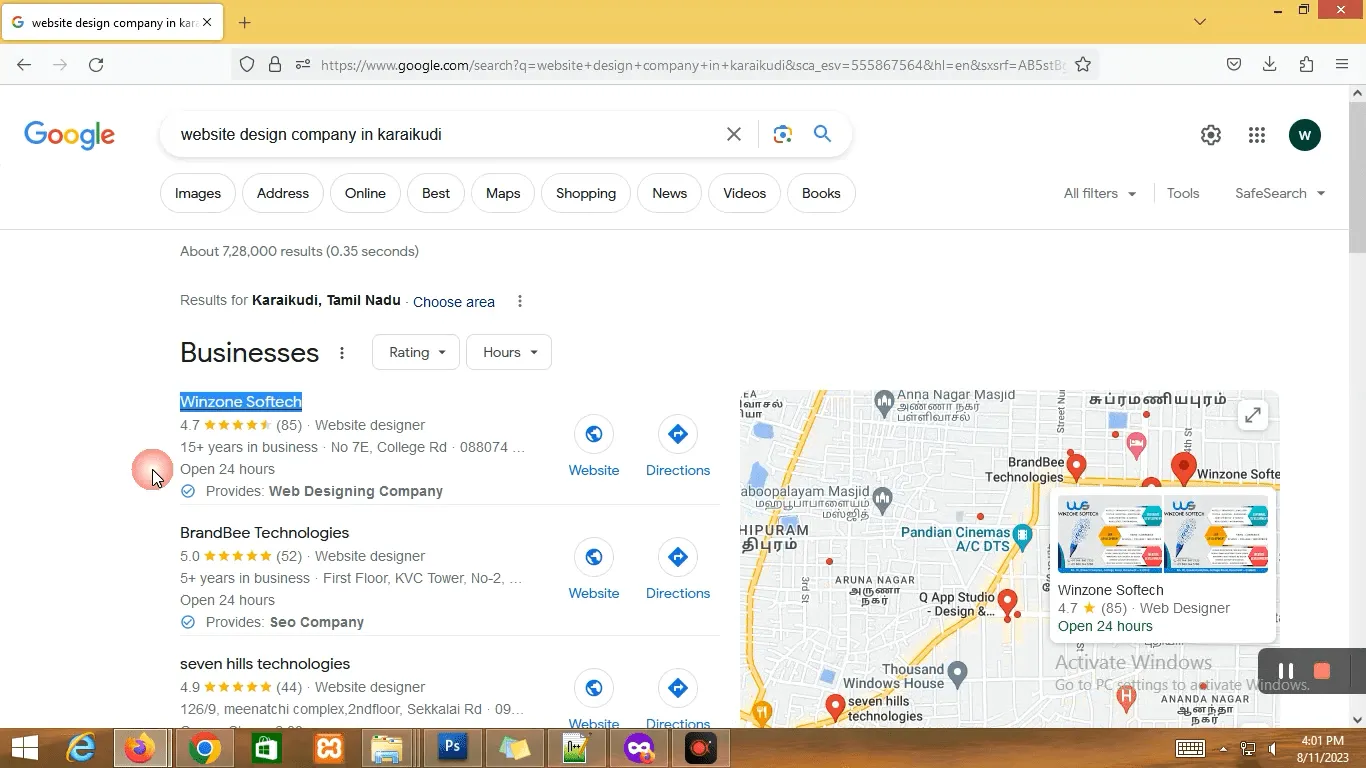 expert web designer team Karaikudi Tamil Nadu